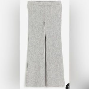 grey flare leggings